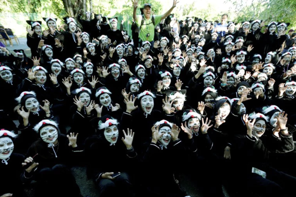 Sarawak has set a new Guinness World Records for the largest gathering of people dressed in cat costumes. Photo: NADIM BOKHARI