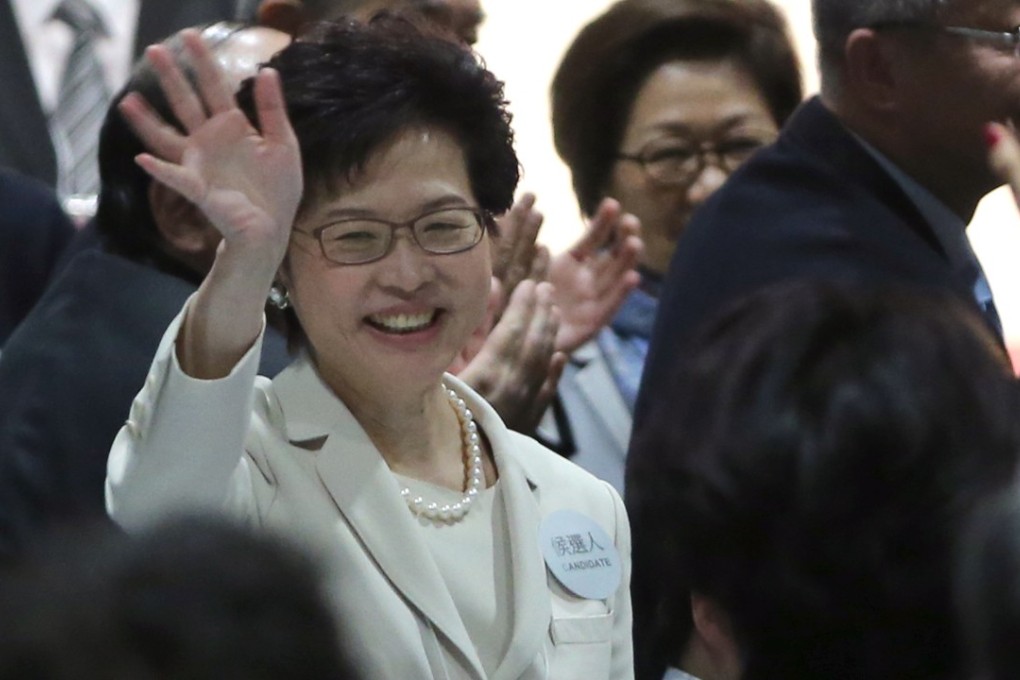 Carrie Lam will be Hong Kong’s next chief executive. Photo: Sam Tsang