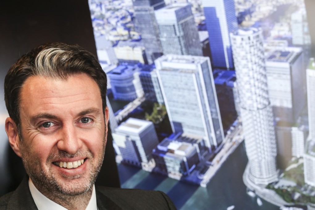 Brian De'ath, director of residential sales, Canary Wharf Group, says residents will be well connected to transport networks. Photo: David Wong