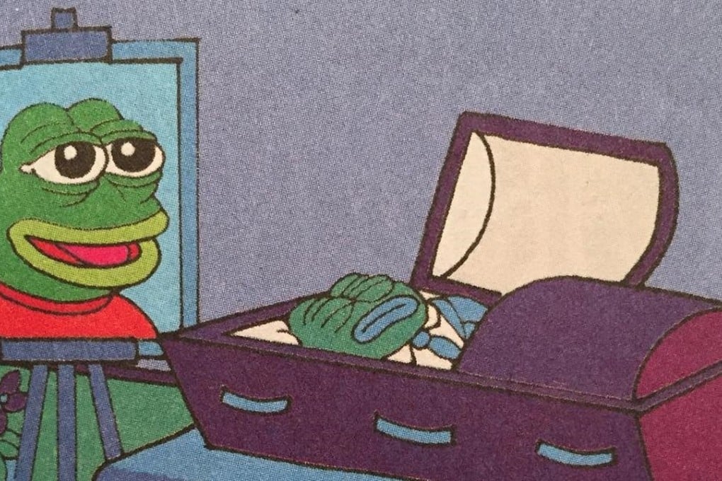 The funeral of Pepe the frog, as depicted by his creator, cartoonist Matt Furie. Graphic: Matt Furie / Tumblr