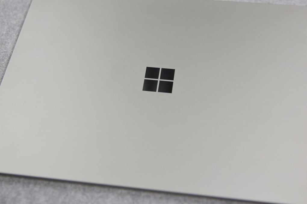 A new Surface Laptop computer is displayed at the hardware lab of the Microsoft Corp. main campus in Redmond, Washington, US. The company just named its home speaker ‘Invoke.’ Photo: Bloomberg