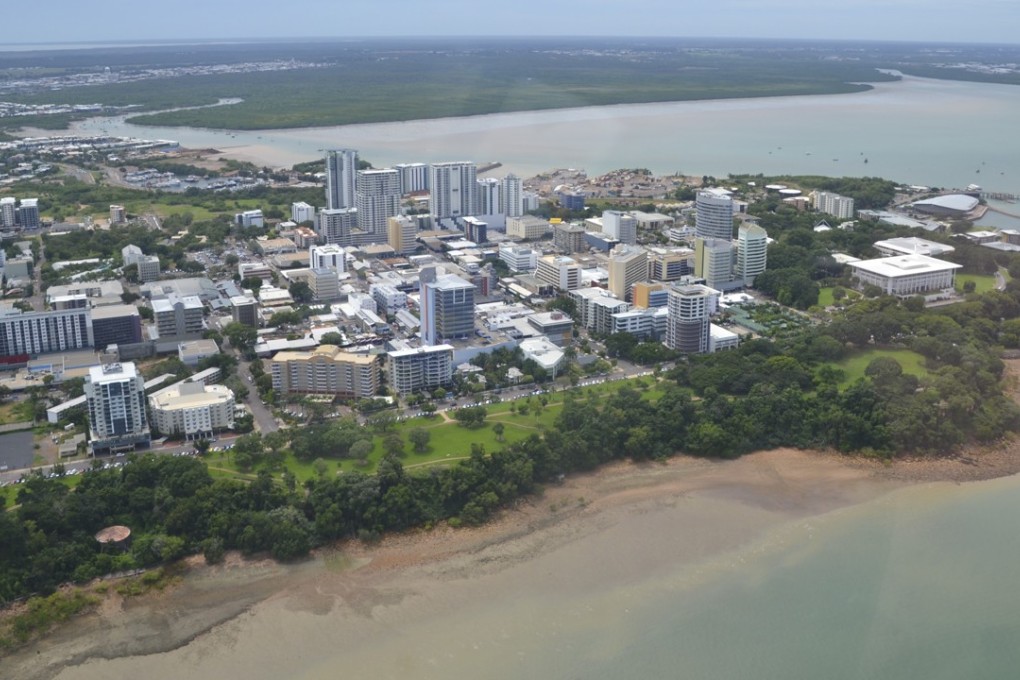 An aerial view of Darwin, the starting point for any tour of the Top End.
