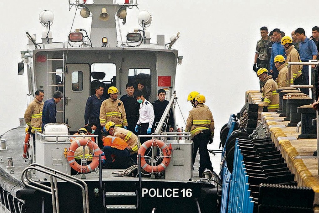 The injured men were taken to Tseung Kwan O Hospital. Photo: Handout