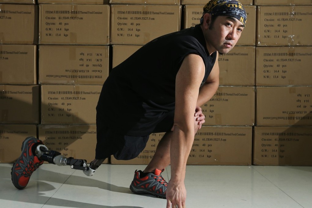 Davis Dai Kim-ping swam for Hong Kong in the Asian Paralympic Games and won silver at the Asian Rowing Championships. Photo: Dickson Lee