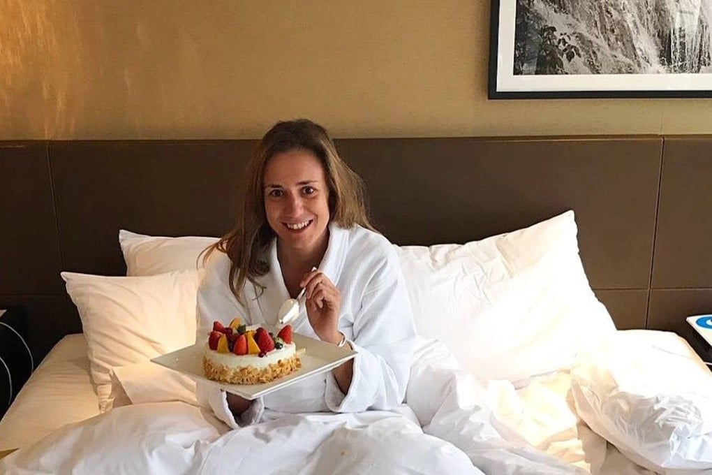 Aude Camus enjoys breakfast in bed on weekends and has been known to have it delivered.