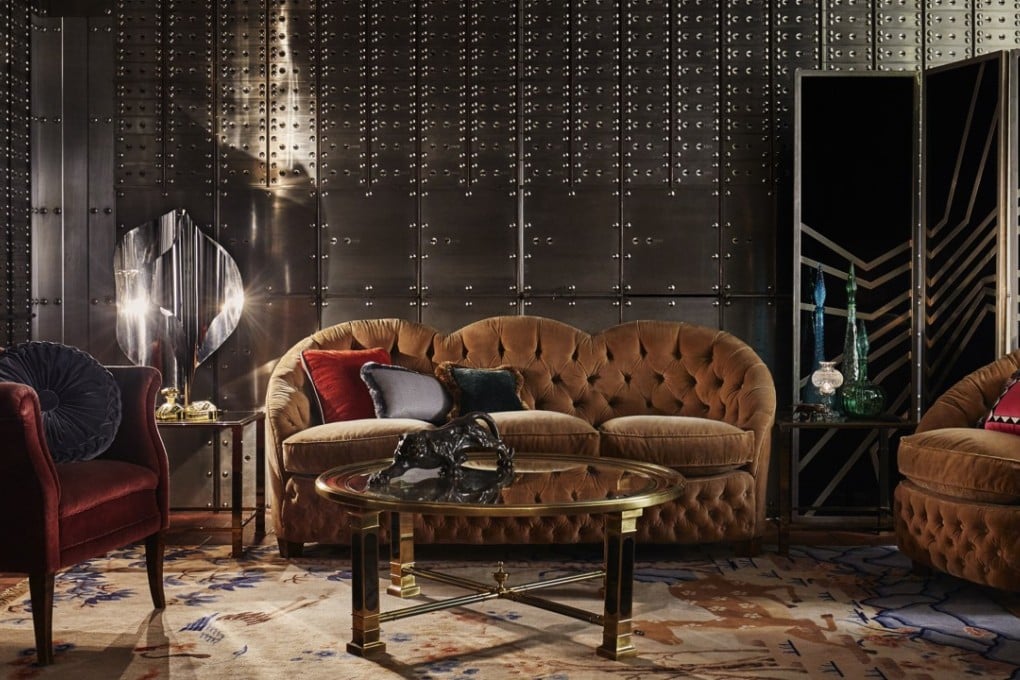 The Vault bar and lounge at The Ned is lined with 3,800 shiny safety deposit boxes.