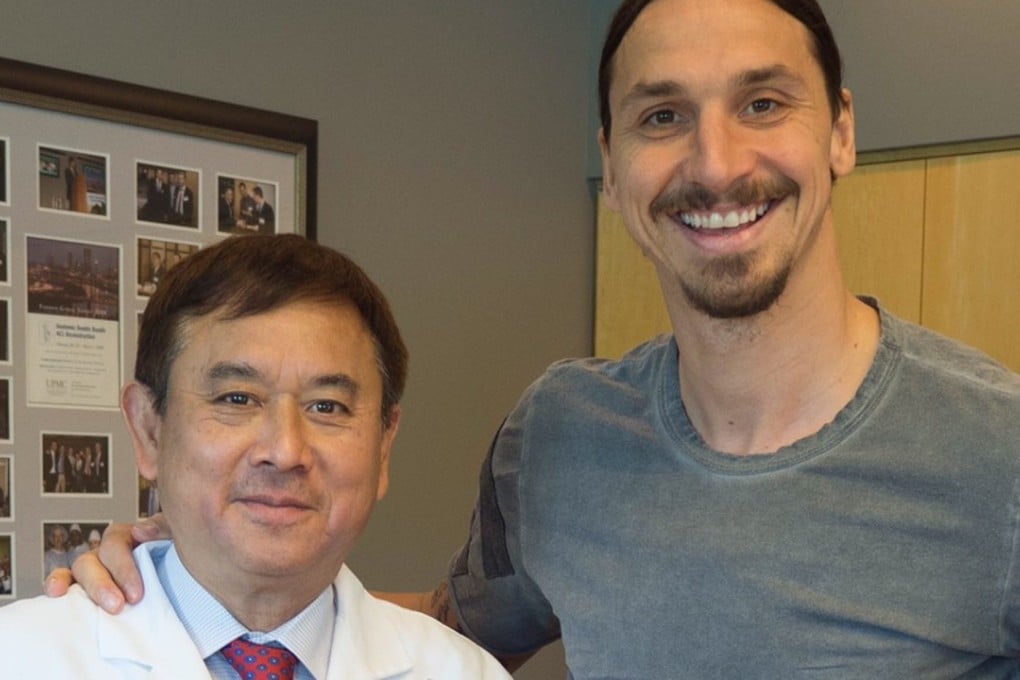 Freddie Fu with Zlatan Ibrahimovic. Photo: Freddie Fu