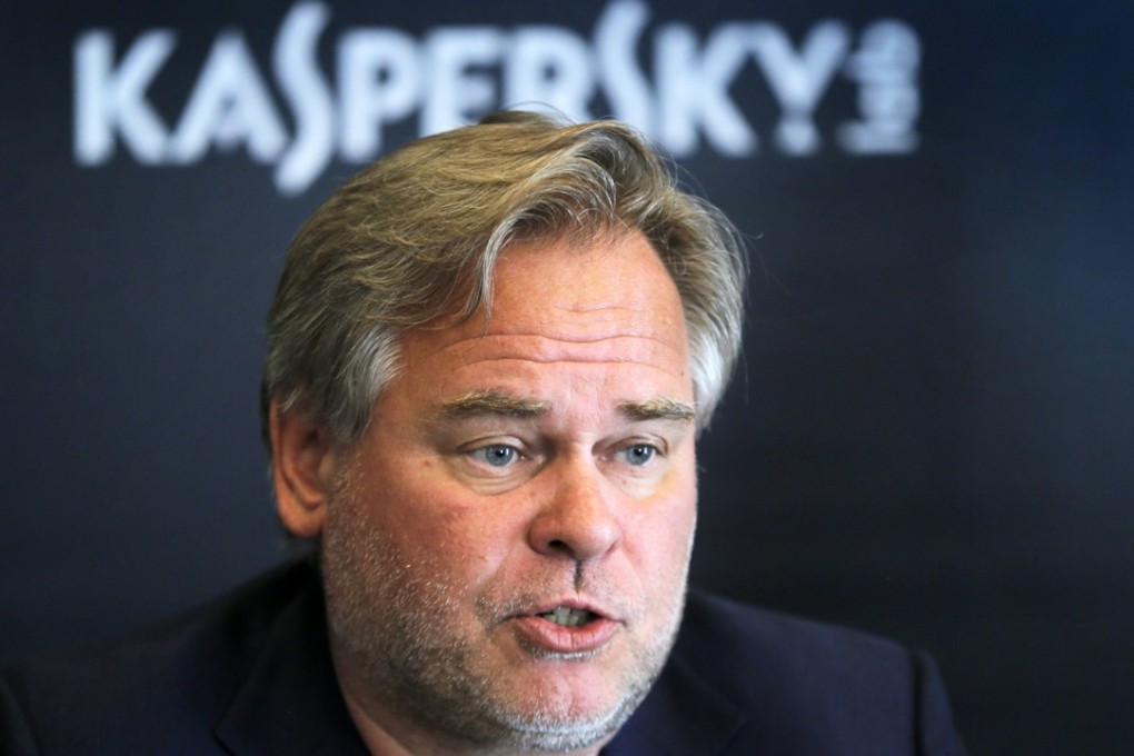 Eugene Kaspersky, CEO of Kaspersky Lab, attends a press conference in Moscow last month. Photo: EPA