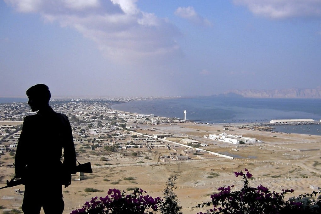 A Pakistani paramilitary soldier stands guard in this 2016 file photo near the Beijing-funded “megaport” of Gwadar, in southwestern Pakistan. China, a close strategic and economic ally of Pakistan, has co-built several projects there, including two nuclear power stations. Photo: AFP