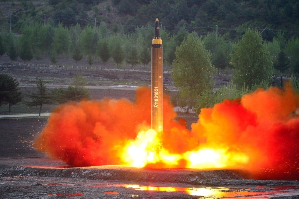 North Korea Monday celebrated the launch of what appeared to be its longest-range ballistic missile yet tested in a bid to bring the US mainland within reach, saying it was capable of carrying a ‘heavy nuclear warhead’. Photo: Reuters