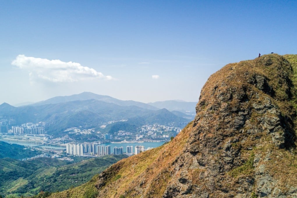 The summit of Ma On Shan, with views towards Tai Mo Shan in the background. Photo: Martin Williams