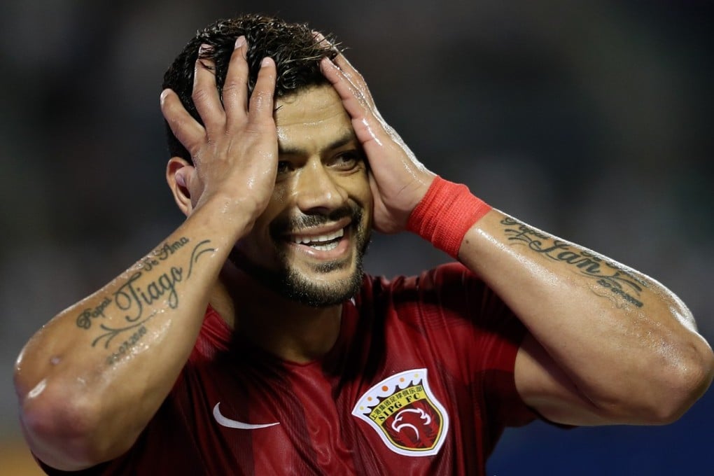 Shanghai SIPG striker Hulk. Photo: Xinhua亿利队。 新华社记者曹灿摄