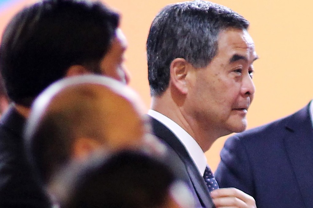 Hong Kong Chief Executive Leung Chun-ying at the Belt and Road Forum for International Cooperation in Beijing. Photo: Simon Song