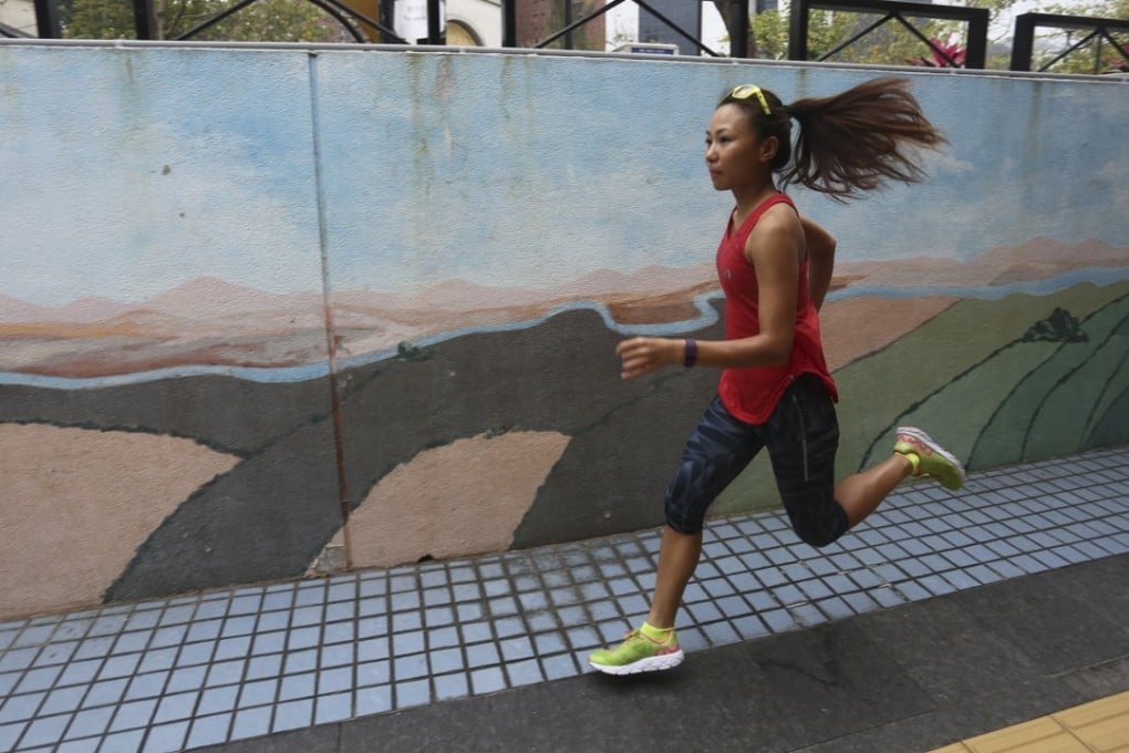 Ultrarunner Samantha Chan trains in Sha Tin. Photo: Jonathan Wong