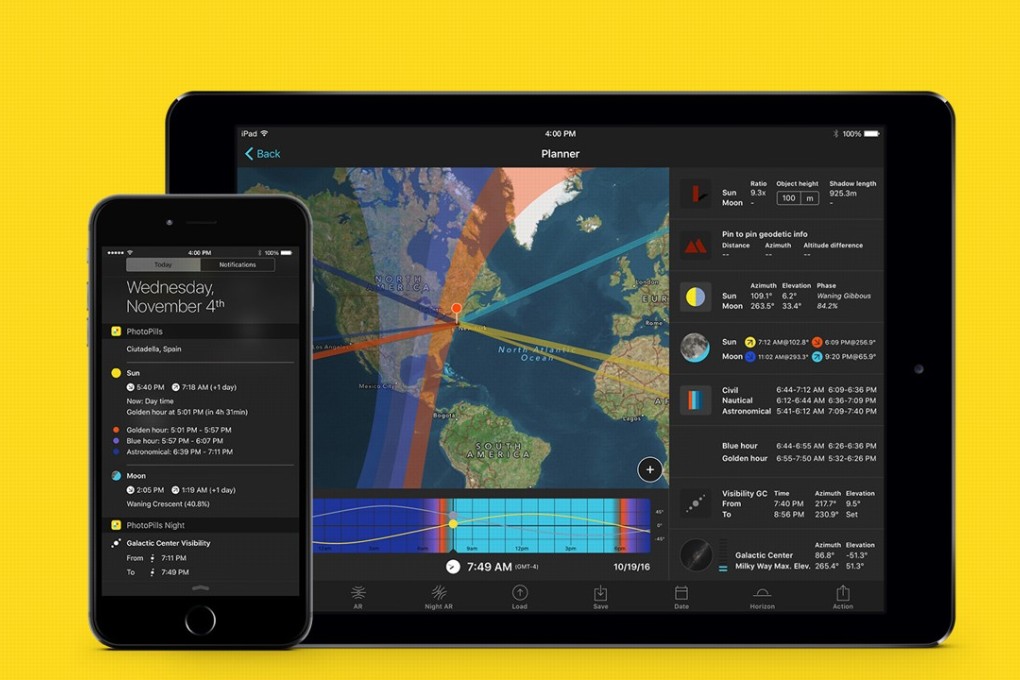 The PhotoPills app shows you where on the horizon the sun and moon set.
