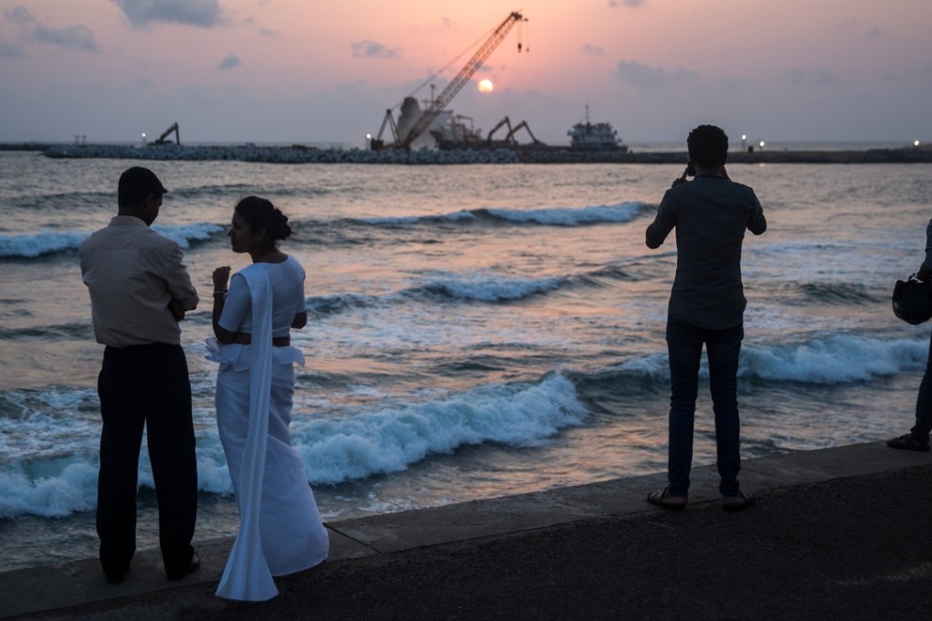 Ongoing construction of the Colombo Port City development, in Sri Lanka. Photo: Bloomberg