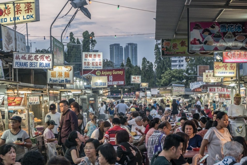 Gurney Drive Hawker Centre, in Penang, Malaysia.
