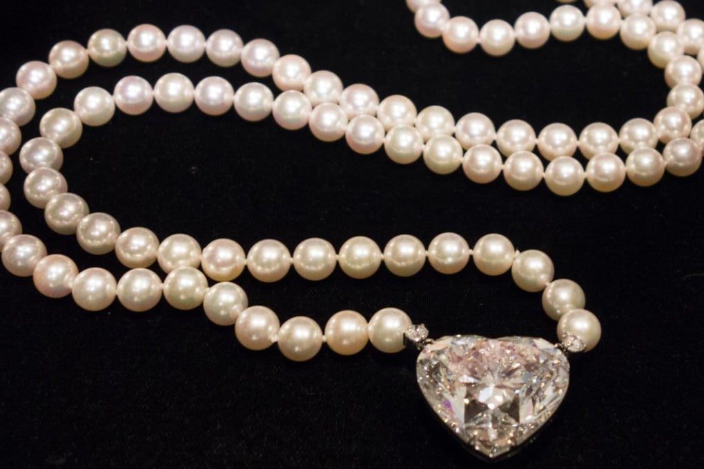 The 92-carat heart-shaped La Légende diamond sold at Christie's in Geneva. Photo: AFP