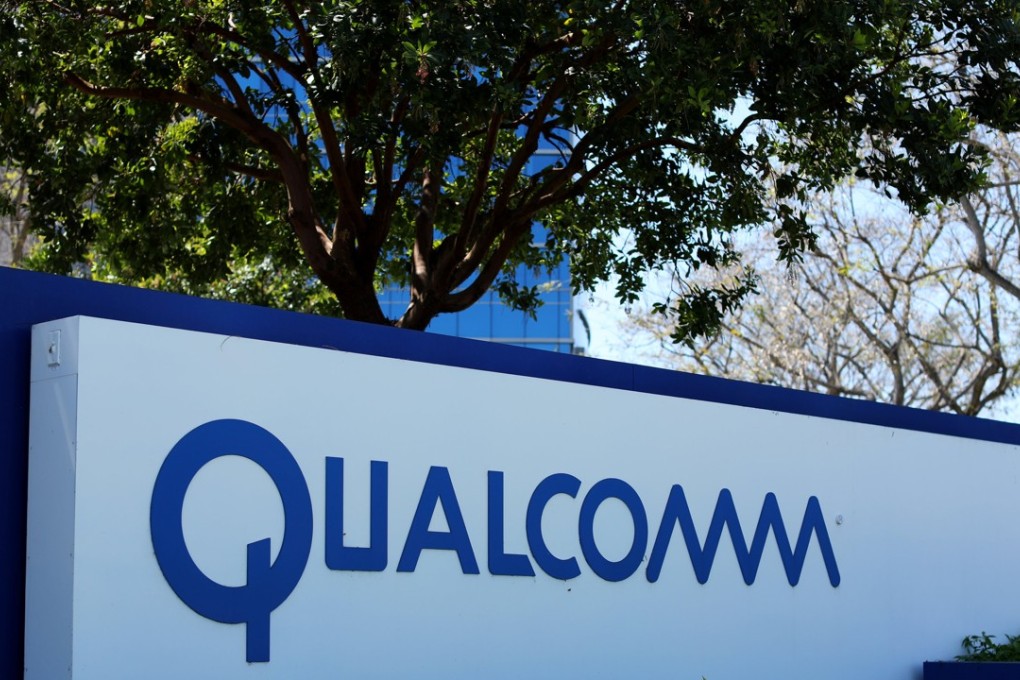 A Qualcomm sign at one of its many campus buildings in San Diego, California. The chipmaker has sued Apple’s manufacturers over a royalty claim. Photo: Reuters