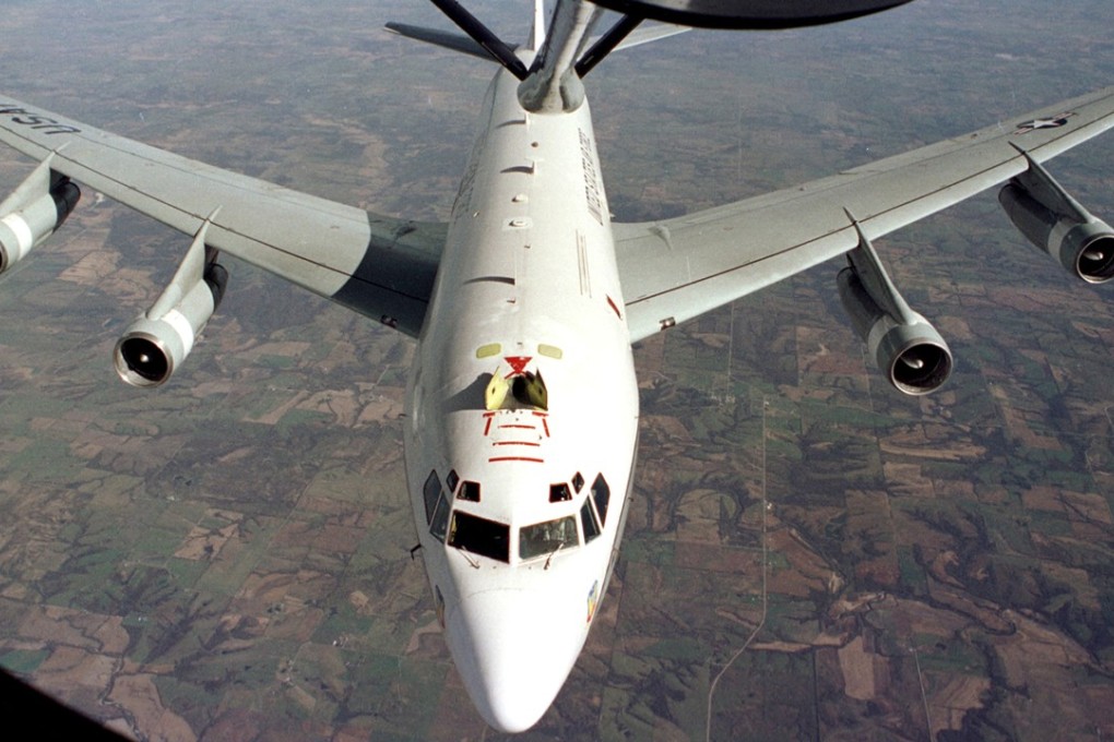 A US WC-135 radiation detection aircraft. The US characterised the Chinese action as ‘unprofessional’. Photo: Handout