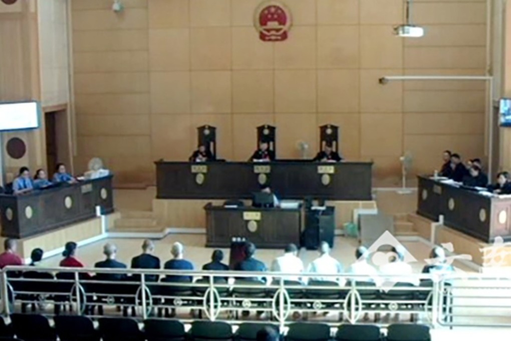 The trial of 10 alleged human traffickers is being conducted in public in Honghe prefecture, which borders Vietnam. Photo: Handout