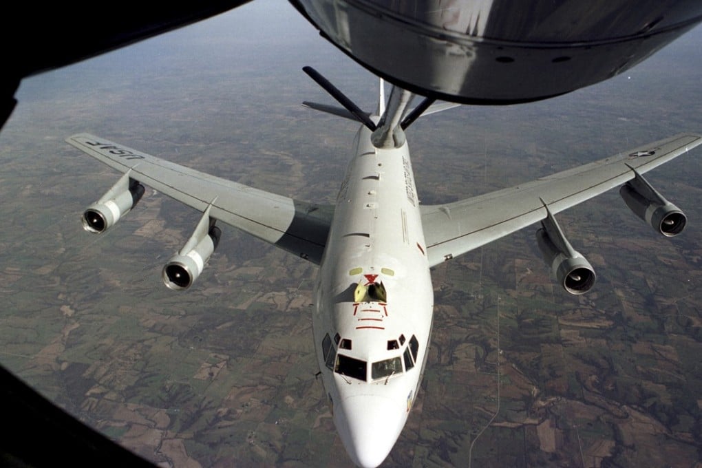 The United States military’s WC-135W Constant Phoenix aircraft, which can detect radiation emitted from a nuclear test. Photo: AP