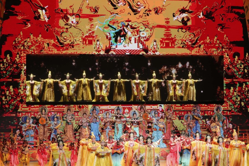 Performers dance during the Millennial Road, a performance for the Belt and Road Forum for International Cooperation, at the National Center for the Performing Arts in Beijing on May 14. Photo: Xinhua