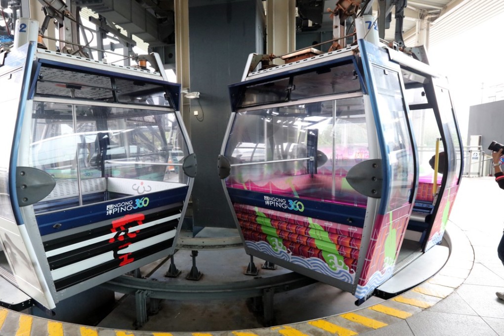 The Ngong Ping cable car service will restart in about two weeks. Photo: Felix Wong