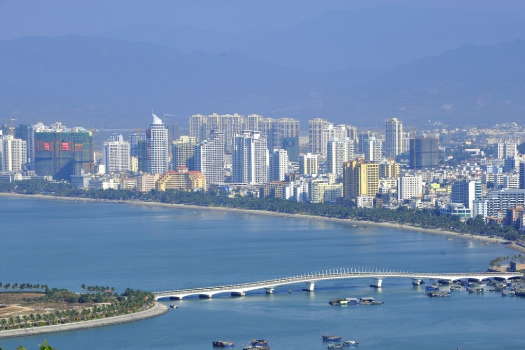 The city of Sanya in Hainan province. Three of the men were detained on the resort island. Photo: Handout