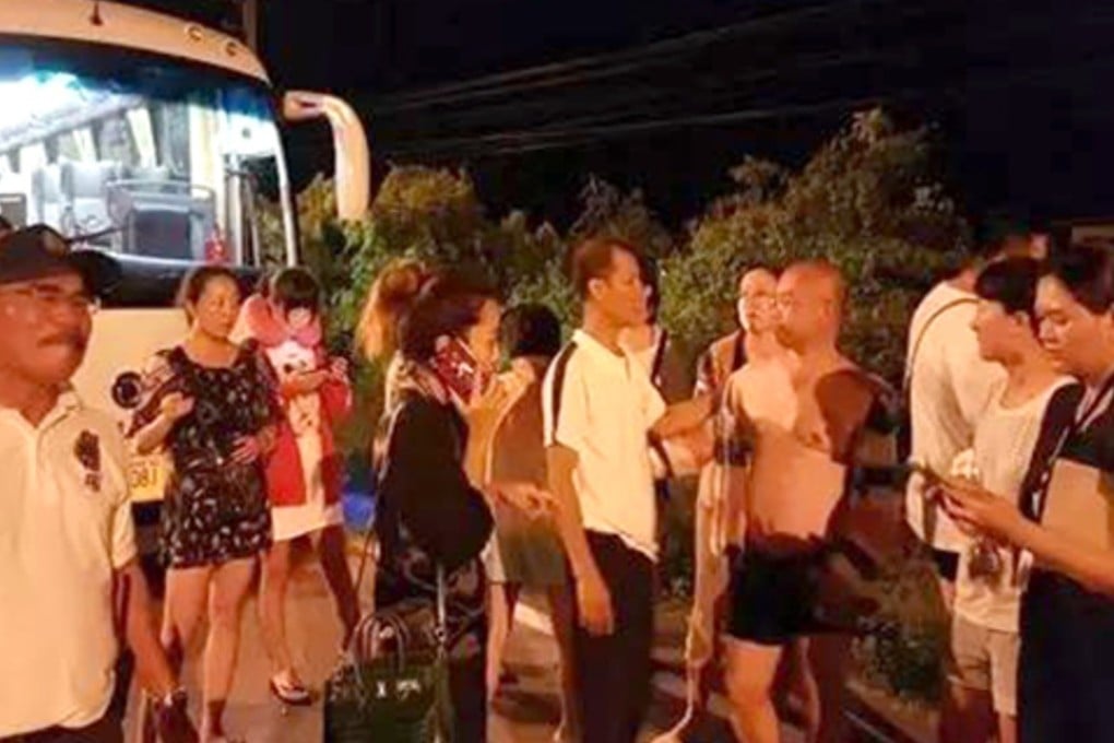 A Chinese tour group pictured overseas. Photo: Handout