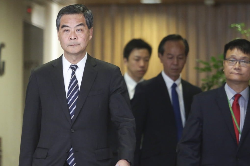 Chief Executive Leung Chun-ying (left) says he was entitled to intervene in the inquiry. Photo: Sam Tsang