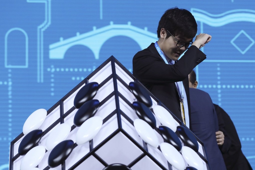 Chinese Go player Ke Jie at the opening ceremony of the Future of Go summit ahead of a match between him and Google's artificial intelligence programme AlphaGo in Wuzhen. Photo: EPA