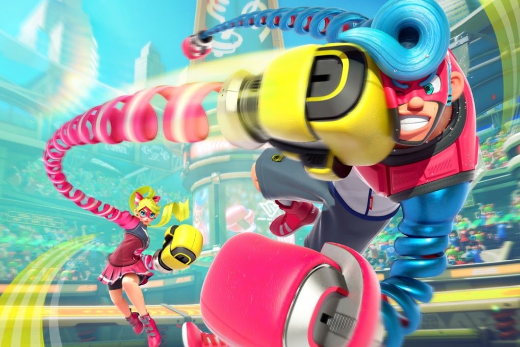 Players in Nintendo Switch game Arms have extendable limbs with ridiculous reach.