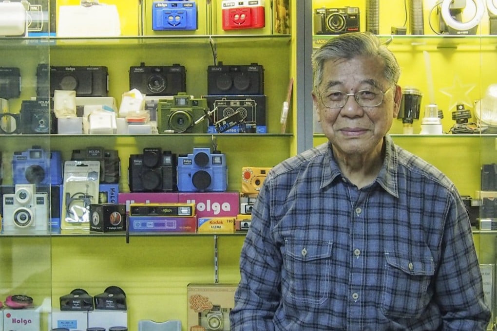 Lee Ting-mo, inventor of the Holga camera, at his office in Hong Kong. Picture: Manami Okazaki
