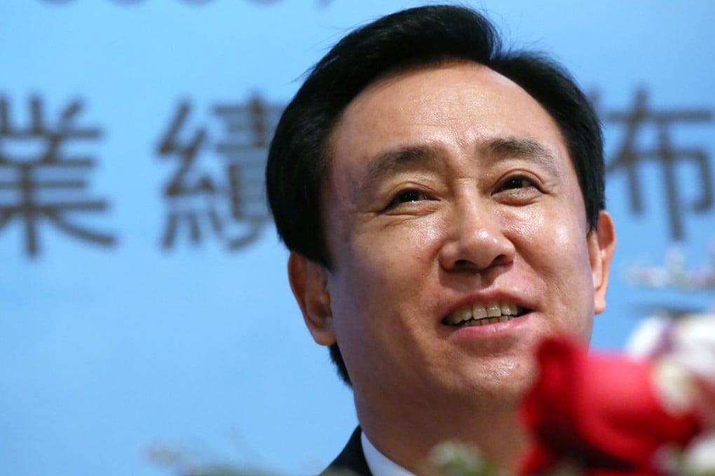 Evergrande chairman Hui Ka-yan. The company’s shares rose 5.5 per cent after announcing it had bought state-owned property developer Shenzhen Investment for US$814 million. Photo: Nora Tam