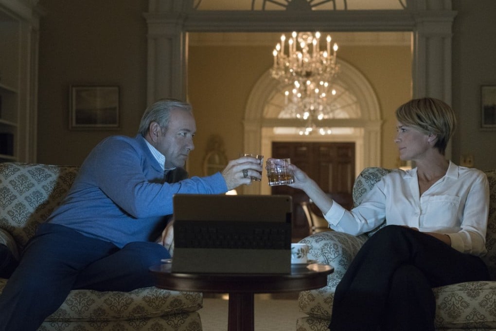 Kevin Spacey as US President Frank Underwood and Robin Wright as first lady Claire in season five of House of Cards, streaming on Netflix from May 30. Photo: Netflix