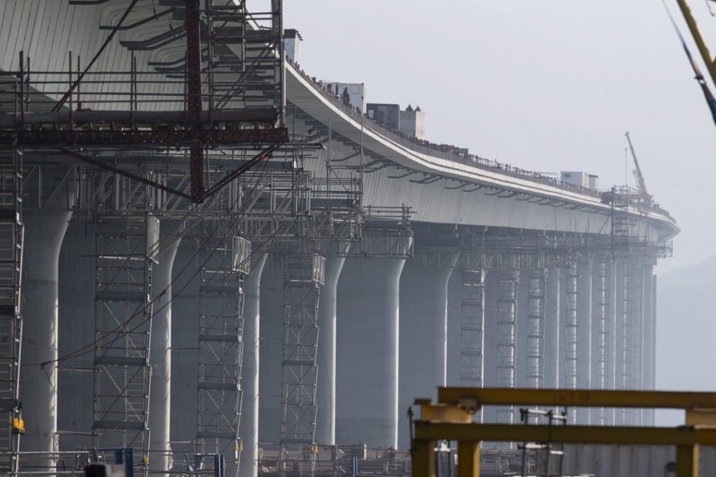 Work on the bridge is scheduled to be completed by the end of the year. Photo: EPA