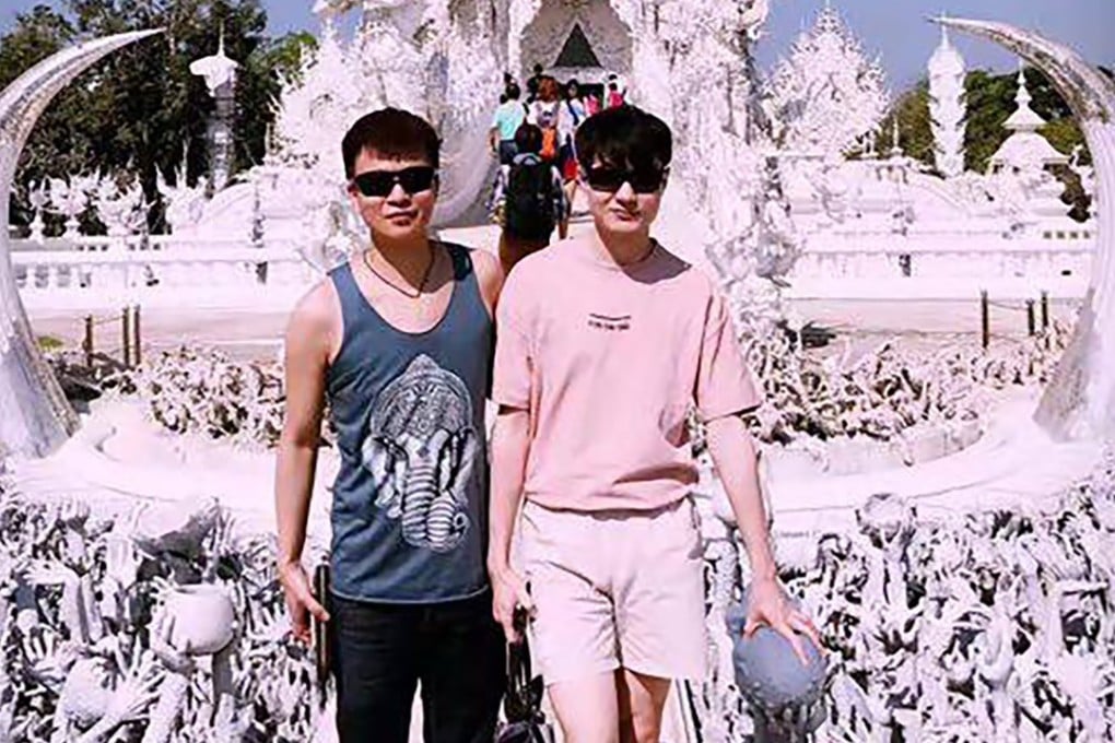 Jesson Liu and Heeseon Xu at Wat Rong Khun in Chiang Rai Province, Thailand. Photo: Handout