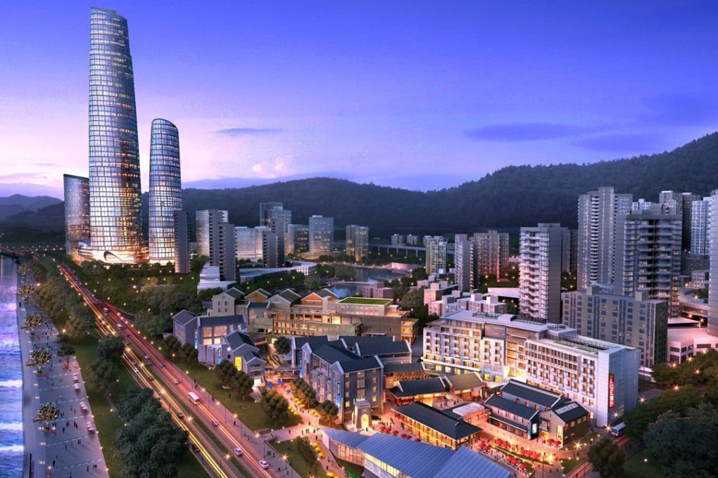 An artist’s impression of the commercial and entertainment areas of the Chongqing Tiandi complex. Photo: Handout