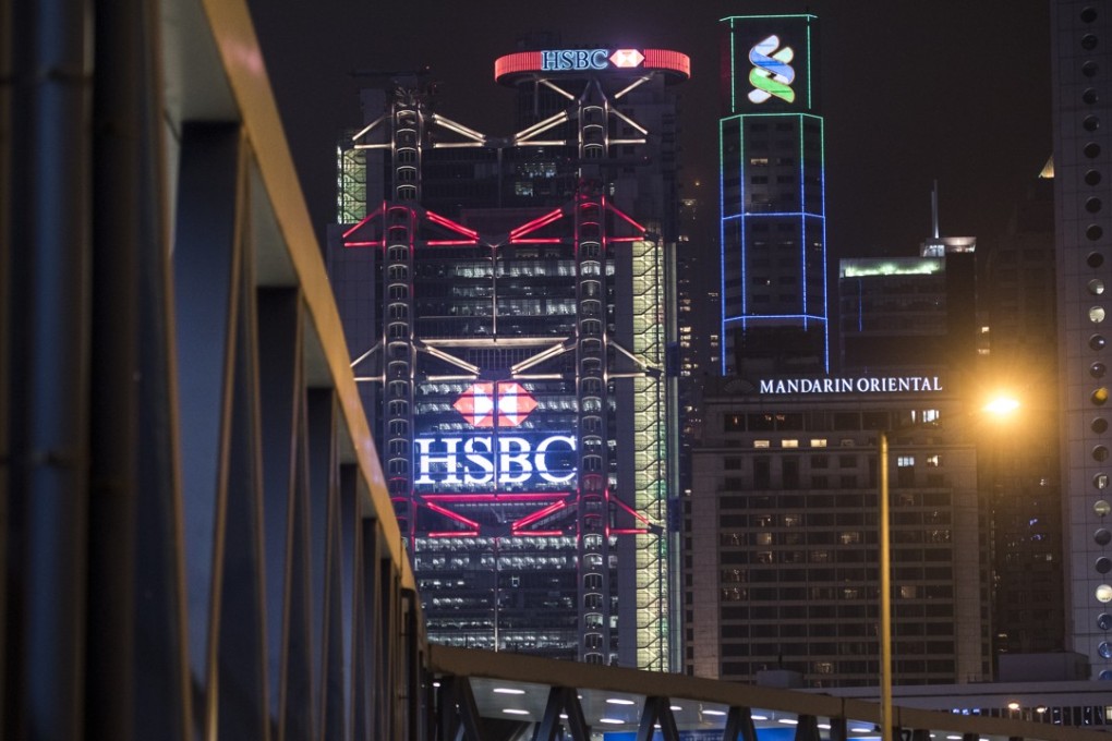 HSBC is among foreign banks aggressively vying to help finance projects along China’s new Silk Road infrastructure initiative. Photo: Bloomberg