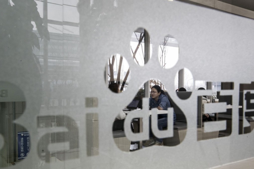 Baidu’s push into AI is seen as part of a wider strategy to broaden revenues from commercial clients. Photo: Bloomberg