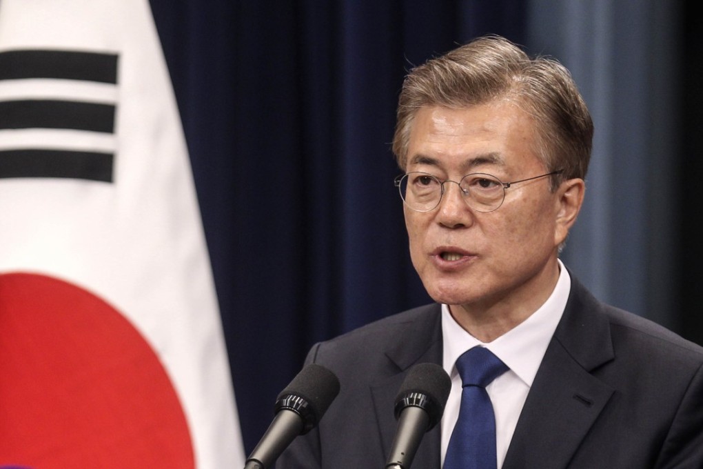 Moon Jae-in, South Korea's president. Photo: Bloomberg