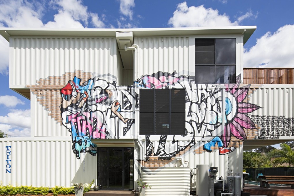 A container home in Brisbane designed and built by Todd Miller. Photo: Handout