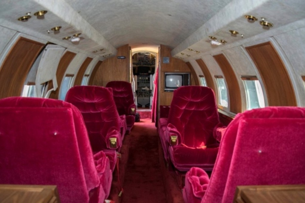 A previous owner of the private jet disputed the auction house’s claim the king of rock ‘n’ roll designed its red velvet interior. Photo: GWS Auctions