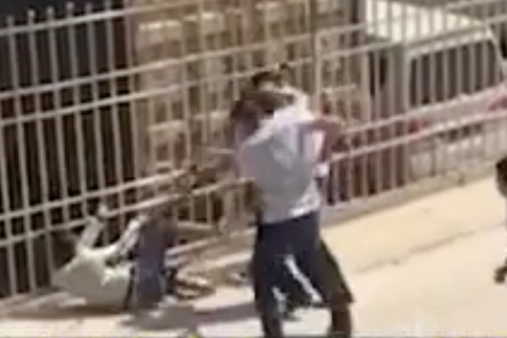 Police pictured arresting the suspect in Guizhou province. Photo: Handout