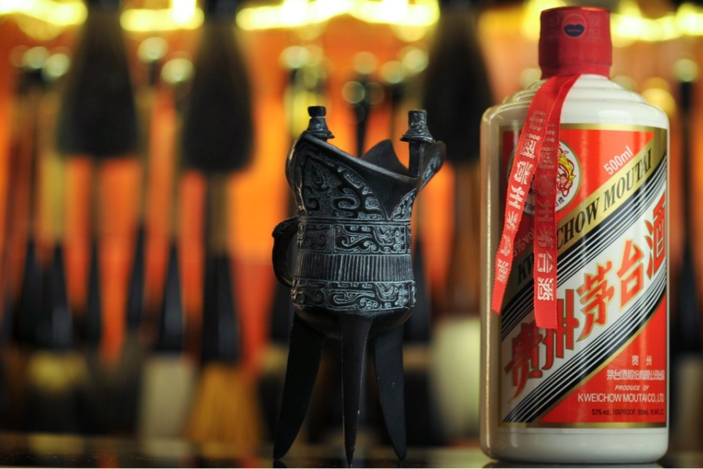 Moutai shares have has gained 35 per cent this year, as sales of high-end liquor have been recovering from a two-year slump spurred by President Xi Jinping’s austerity campaign. Photo: Bruce Yan