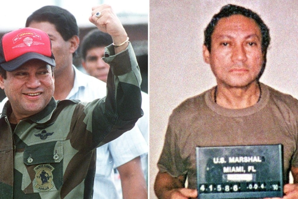 These two file photos show Panamanian General Manuel Noriega, in October 1989 in Panama (left) and on January 4, 1990, in Miami. Photo: AFP