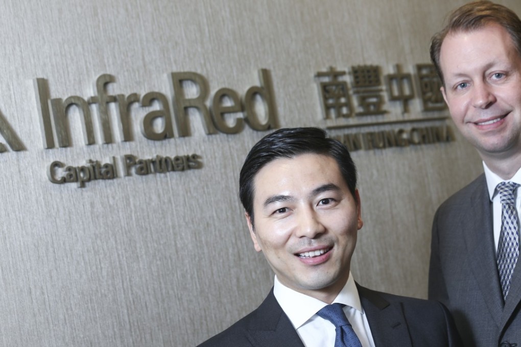 Hans Kang, chief investment officer, and Stuart Jackson (right), chief executive officer of InfraRed NF Investment say changing urban lifestyles are leading to rapid uptake is mini self-storage usage. Photo: K.Y. Cheng