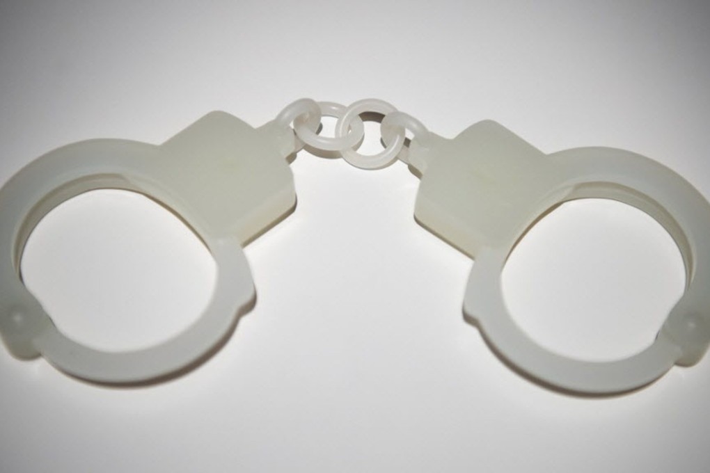 The jade sculpture Handcuffs (2013) by Chinese artist Ai Weiwei. Photo: AFP
