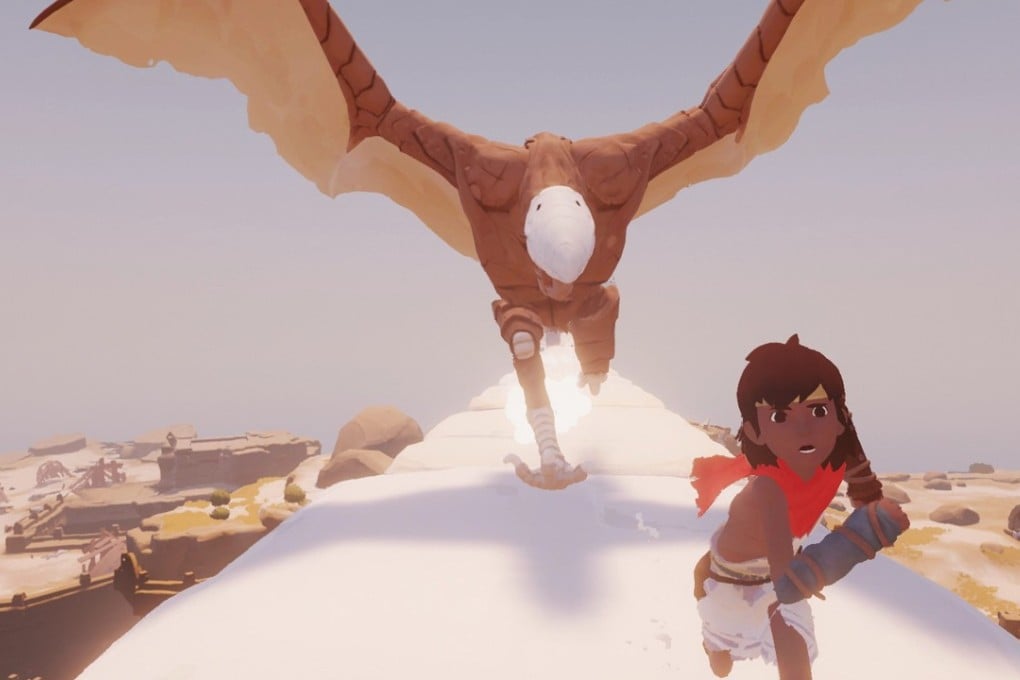 Rime, from Tequila Works, is an emotionally engaging puzzle game whose minimal threats include a flying dinosaur.